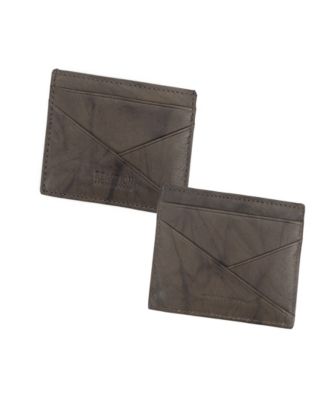 Men's RFID Leather Slimfold Wallet with Removable Magnetic Card Case