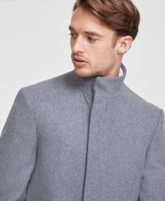 Men's Mayden Slim-Fit Wool Blend Overcoat 