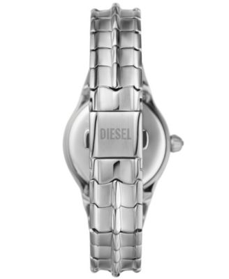 Women's Vert Three Hand Silver-Tone Stainless Steel Watch 32mm