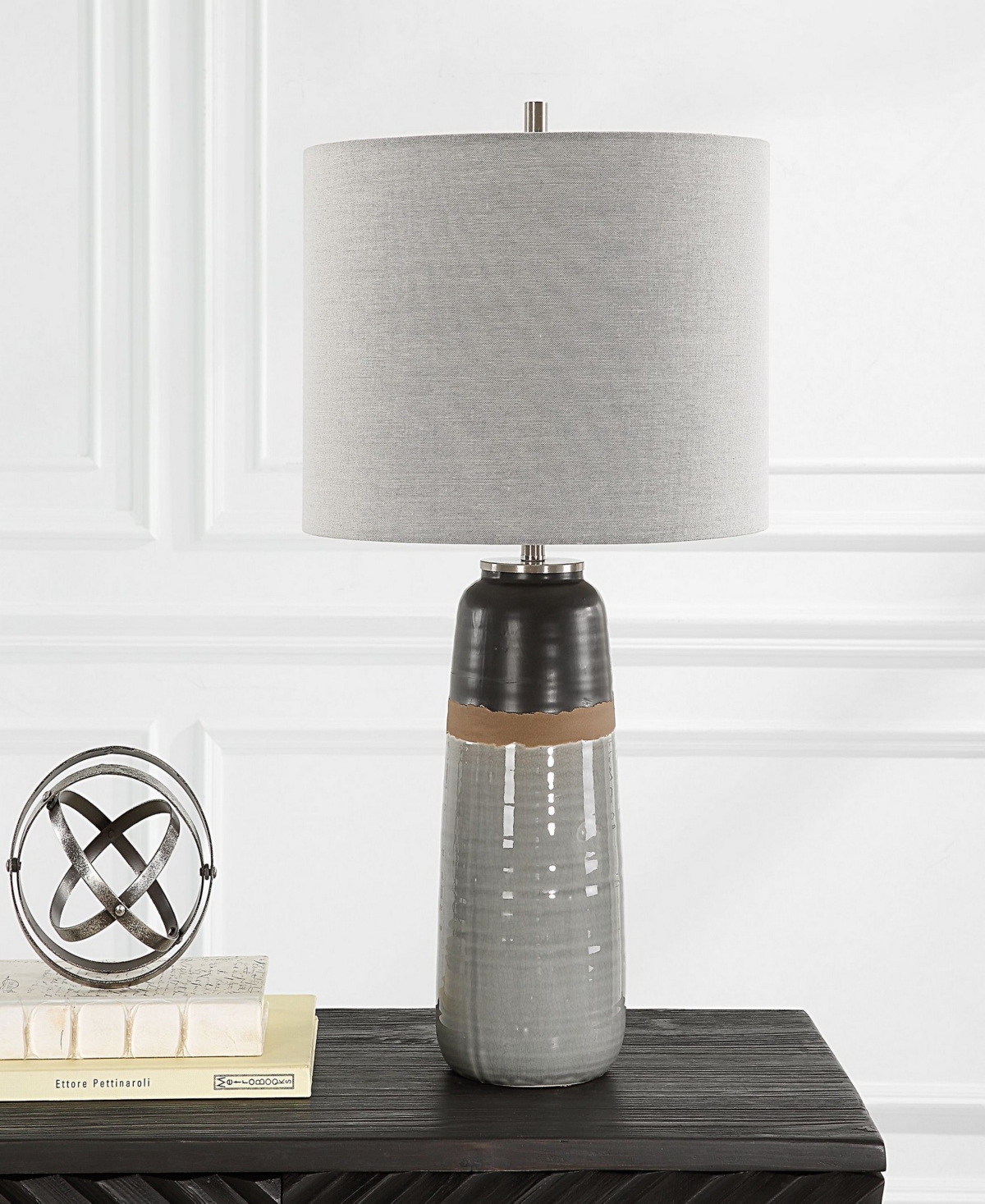 Uttermost 25.5" Coen Table Lamp In Gray