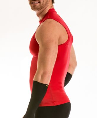 Men's Activewear Hi-Neck Sleeveless Crewneck T-shirt