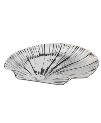 Silver Coast Set of 4 3-D Shell Candy Plate