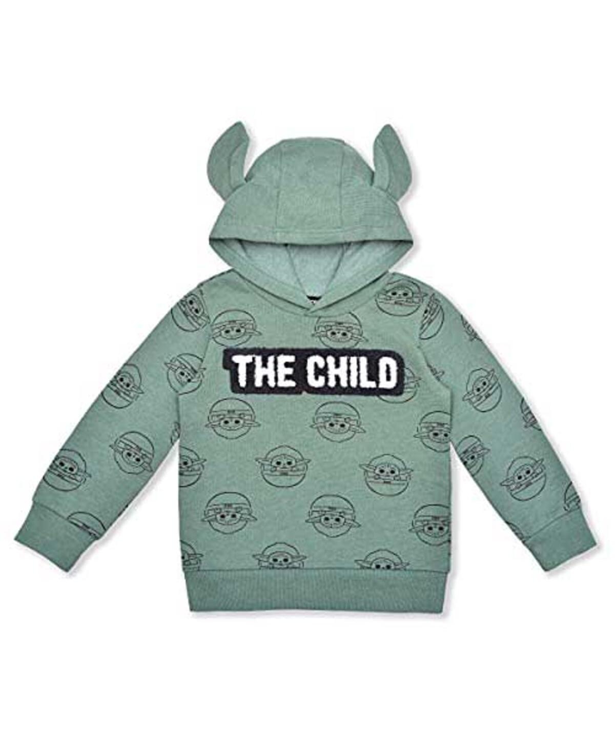 Shop Children's Apparel Network Toddler Boys And Girls Green The Mandalorian Pullover Hoodie