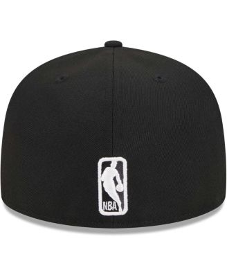 Men's Black Brooklyn Nets Checkerboard UV 59FIFTY Fitted Hat