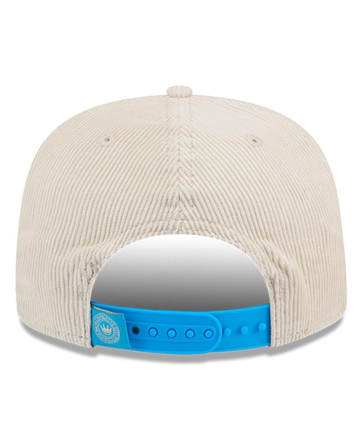 Men's New EraCharlotte Fc The Golfer Corduroy Adjustable Hat - Cream