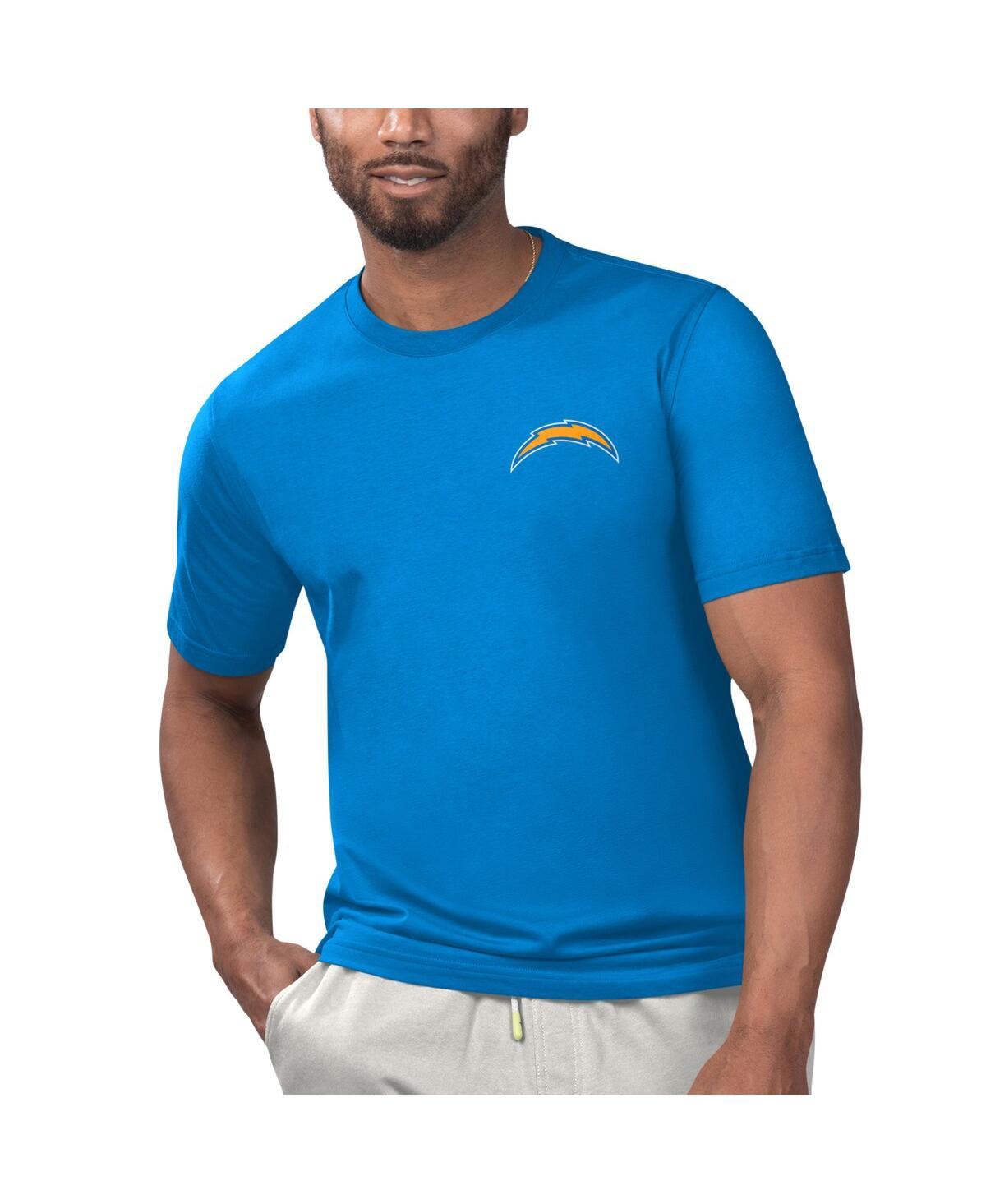 Men's Margaritaville Powder Blue Los Angeles Chargers Licensed to Chill T-shirt - Powder Blue