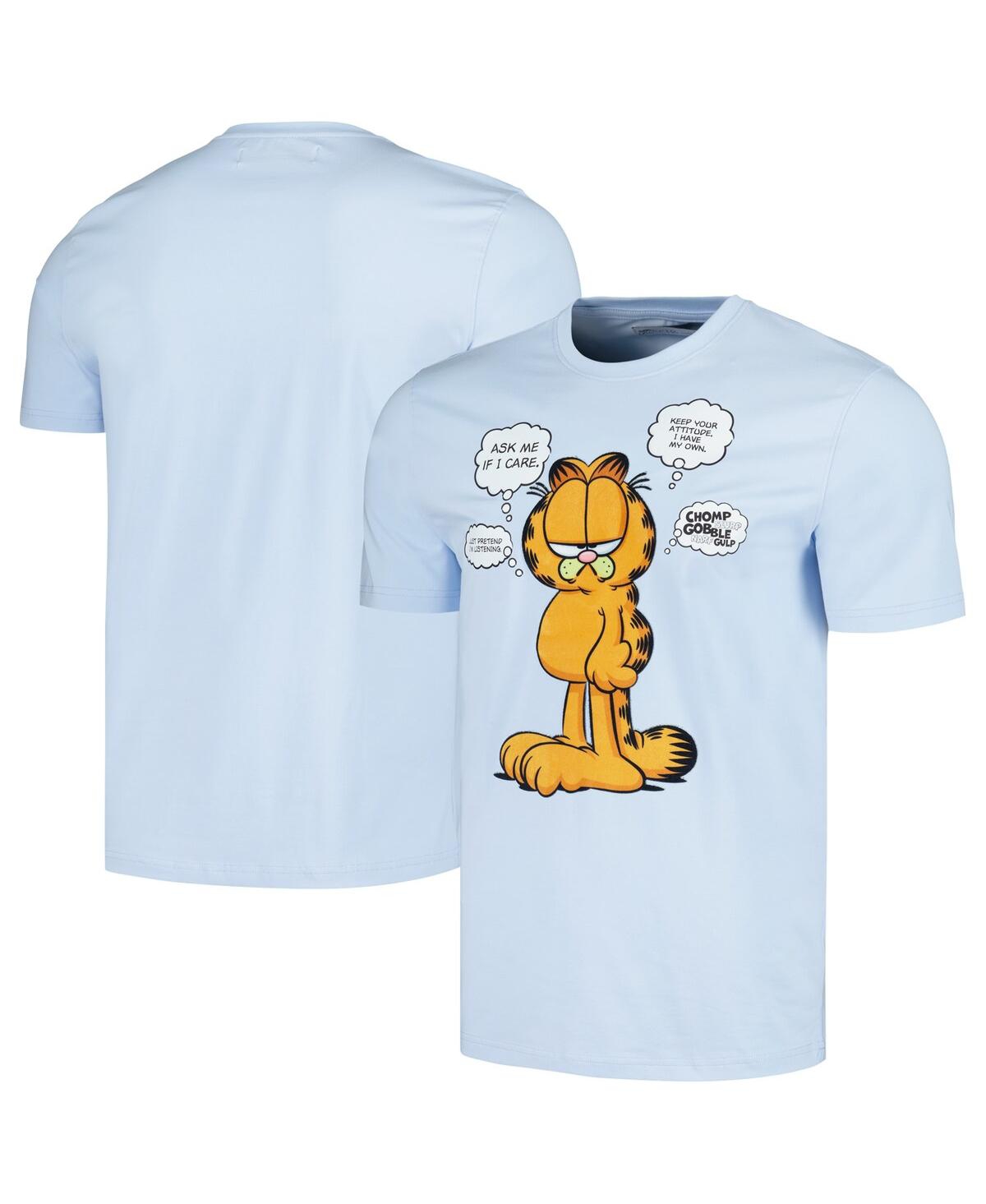 Freeze Max Men's And Women's  Light Blue Garfield Ask Me If I Care T-shirt