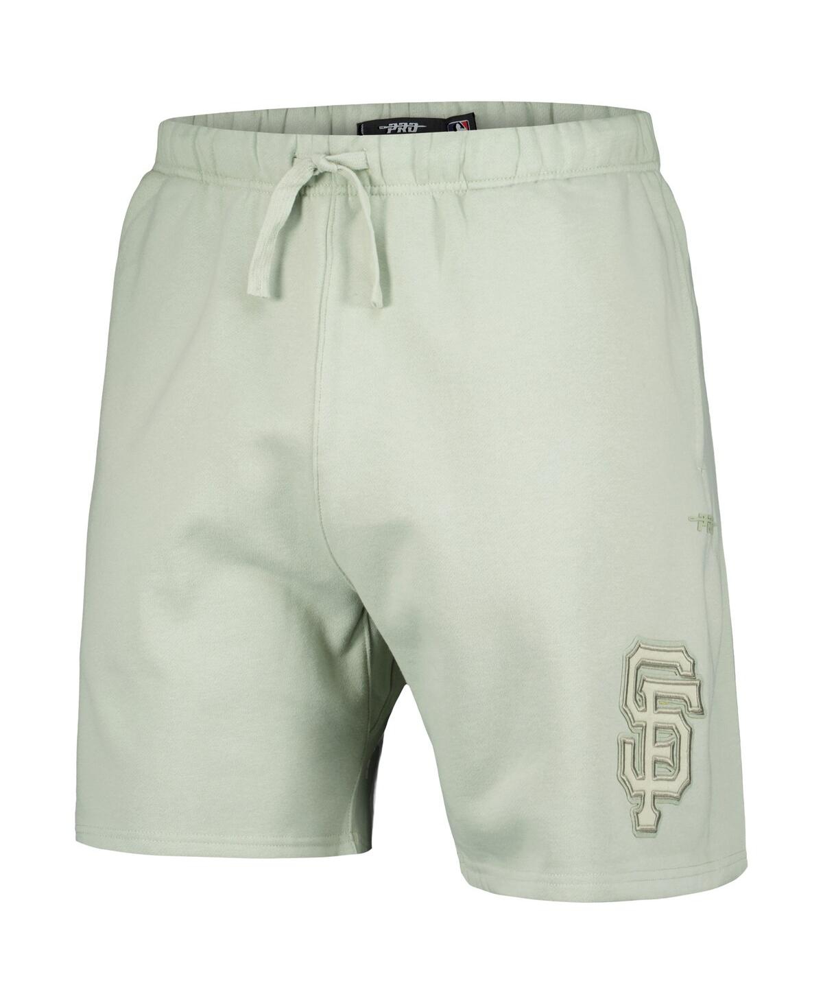 Pro Standard Green Minnesota Twins Neutral Fleece Shorts In Light Green
