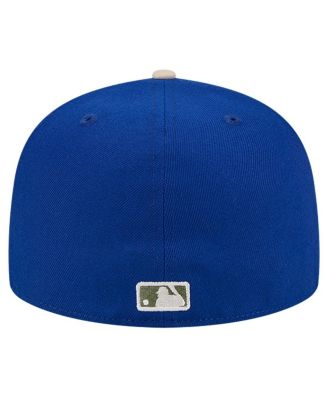 Men's Royal Chicago Cubs Canvas A-Frame 59FIFTY Fitted Hat