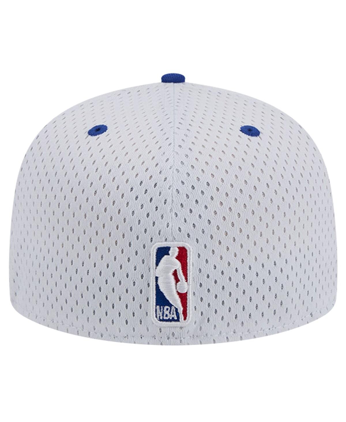 Men's New Era Royal Philadelphia 76ers Throwback 2Tone 59FIFTY Fitted Hat - Royal