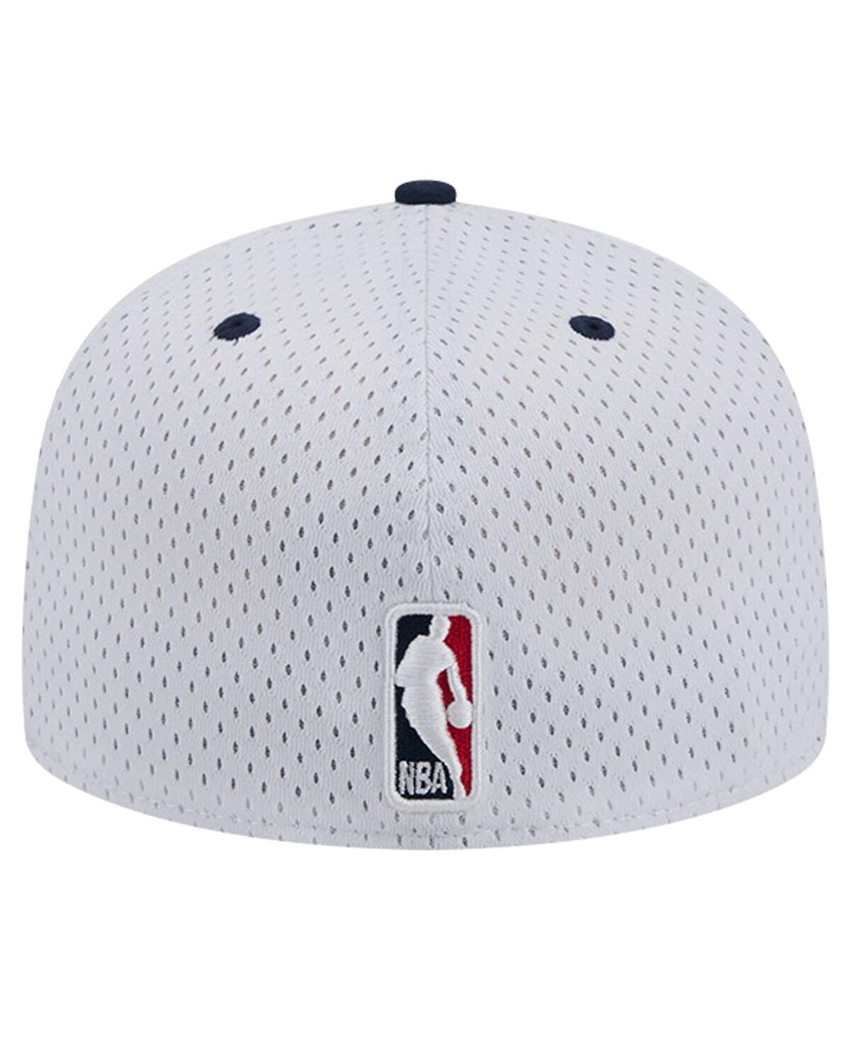 Men's New Era Navy New Orleans Pelicans Throwback 2Tone 59FIFTY Fitted Hat - Navy