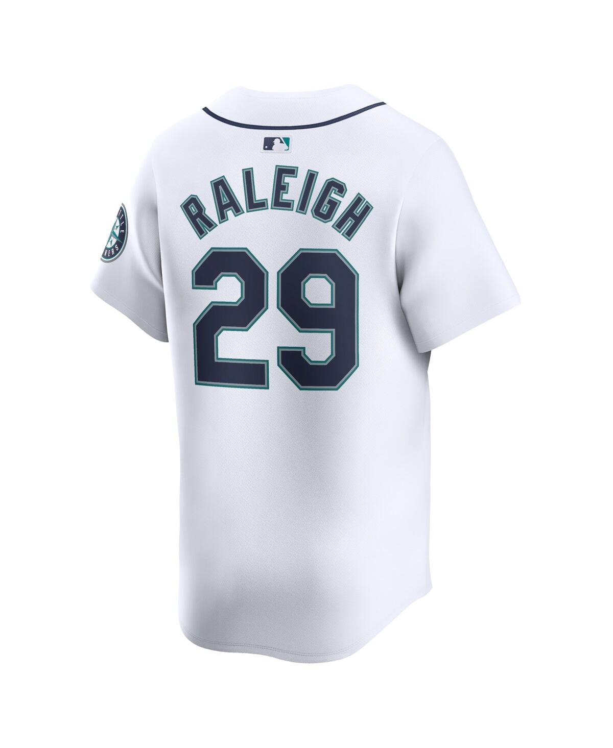 Men's Nike Cal RaleighSeattle Mariners Home Limited Player Jersey - White
