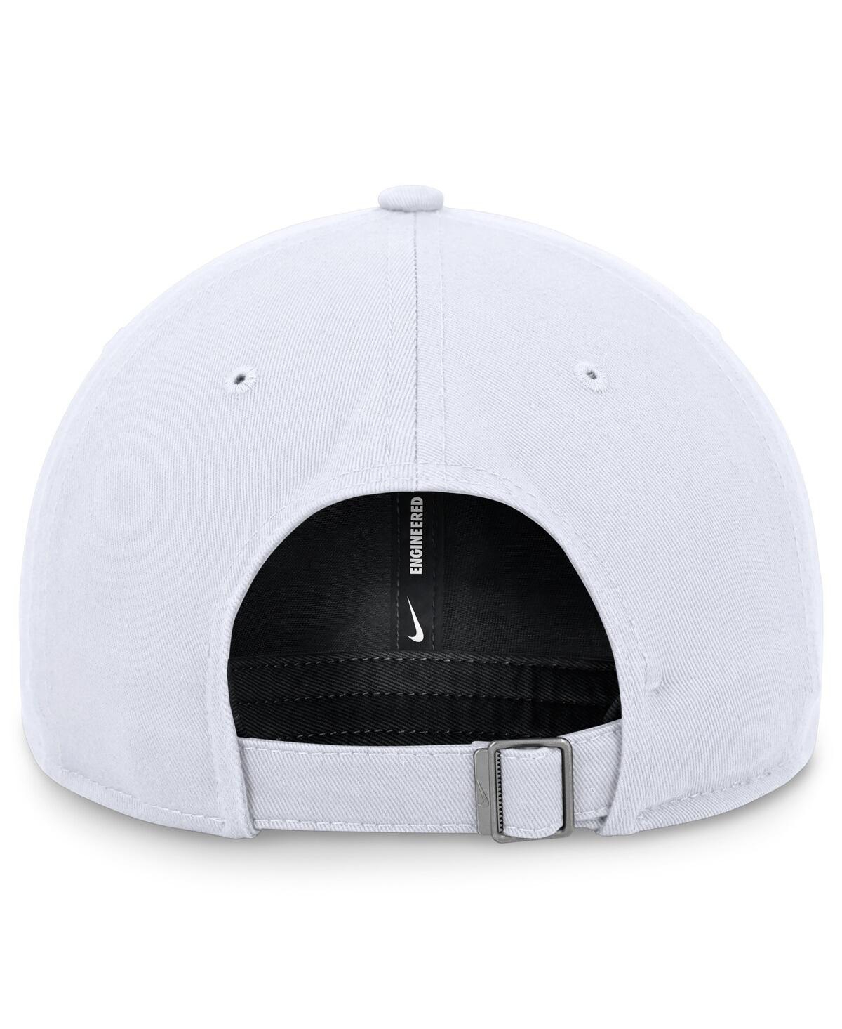Shop Nike Men's  White New York Yankees Evergreen Club Adjustable Hat