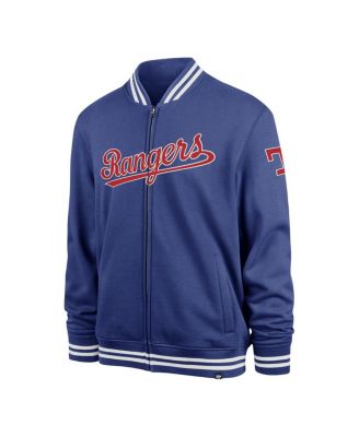 Men's Royal Texas Rangers Wax Pack Pro Camden Full-Zip Track Jacket