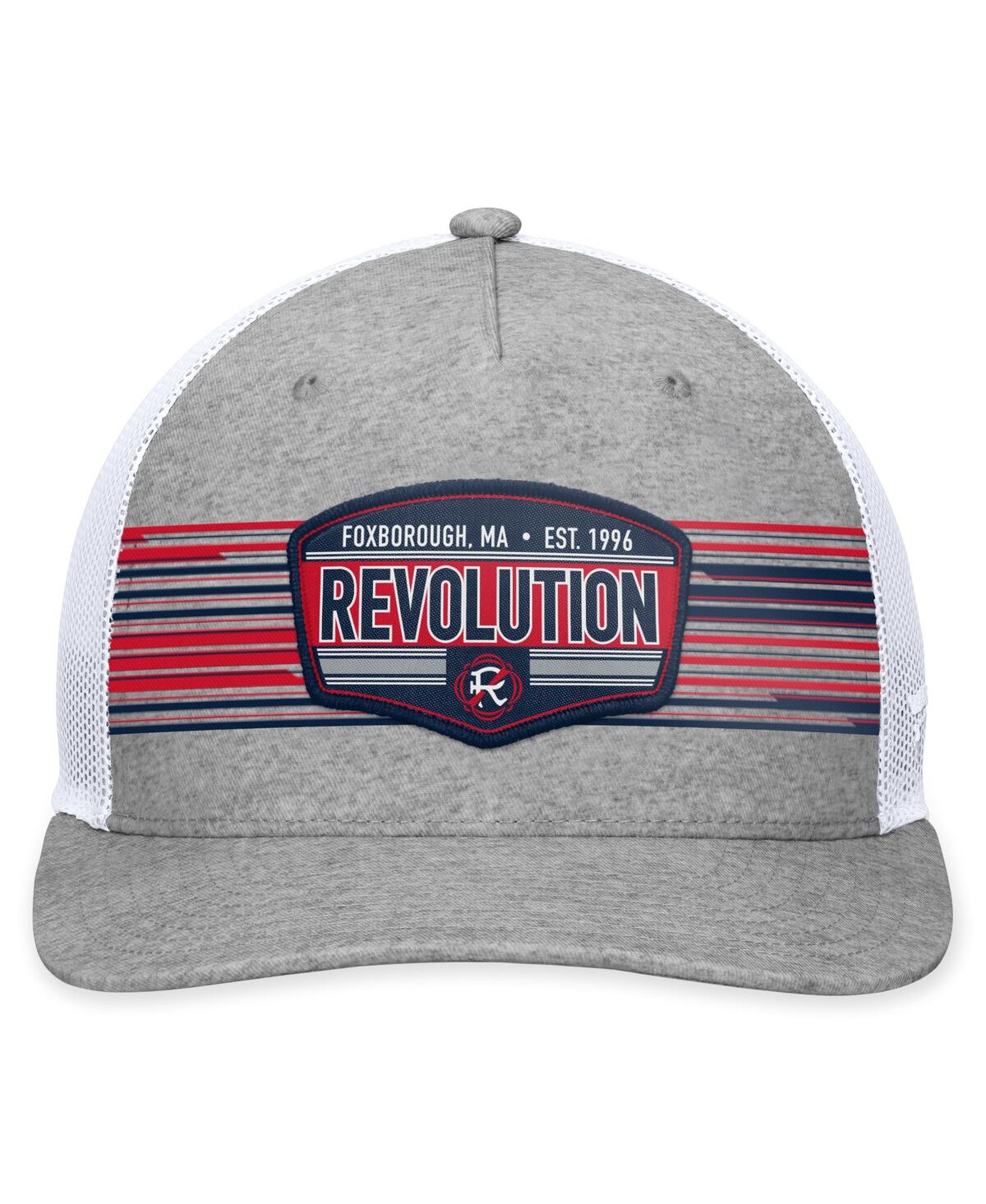 Men's FanaticsNew England Revolution Stroke Trucker Snapback Hat - Steel