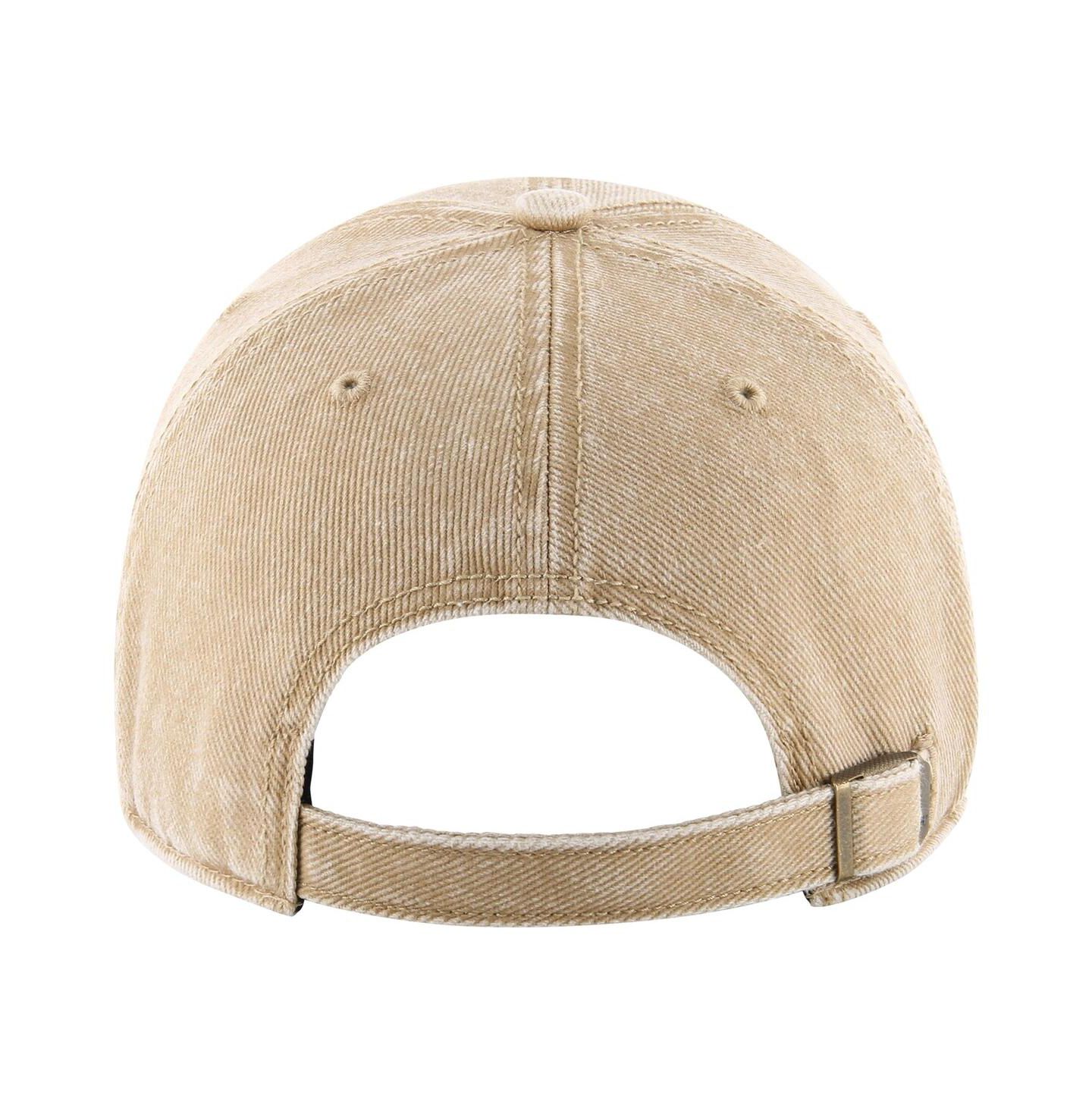 Мужская кепка '47 Brand Khaki Distressed CO Rockies Vintage-Like Hockey Earldor Clean Up Adjustable Hat — фото 2