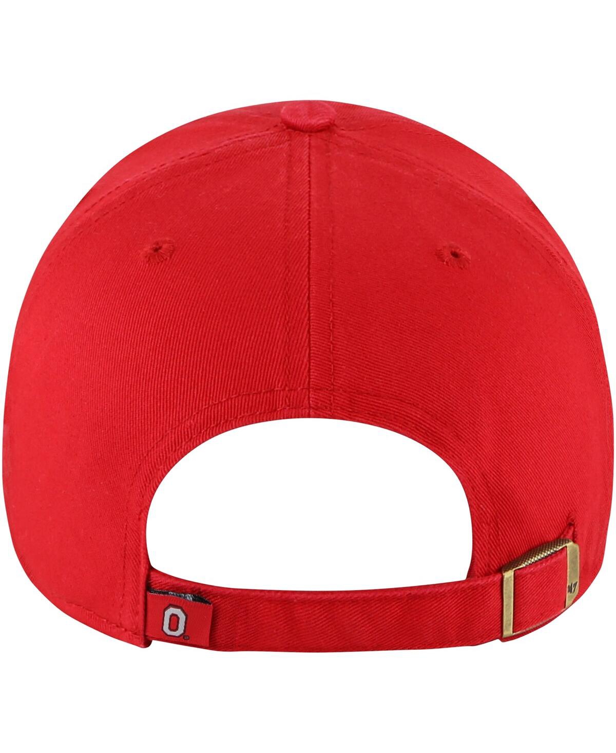 Shop 47 Brand Women's ' Scarlet Ohio State Buckeyes Sidney Clean Up Adjustable Hat