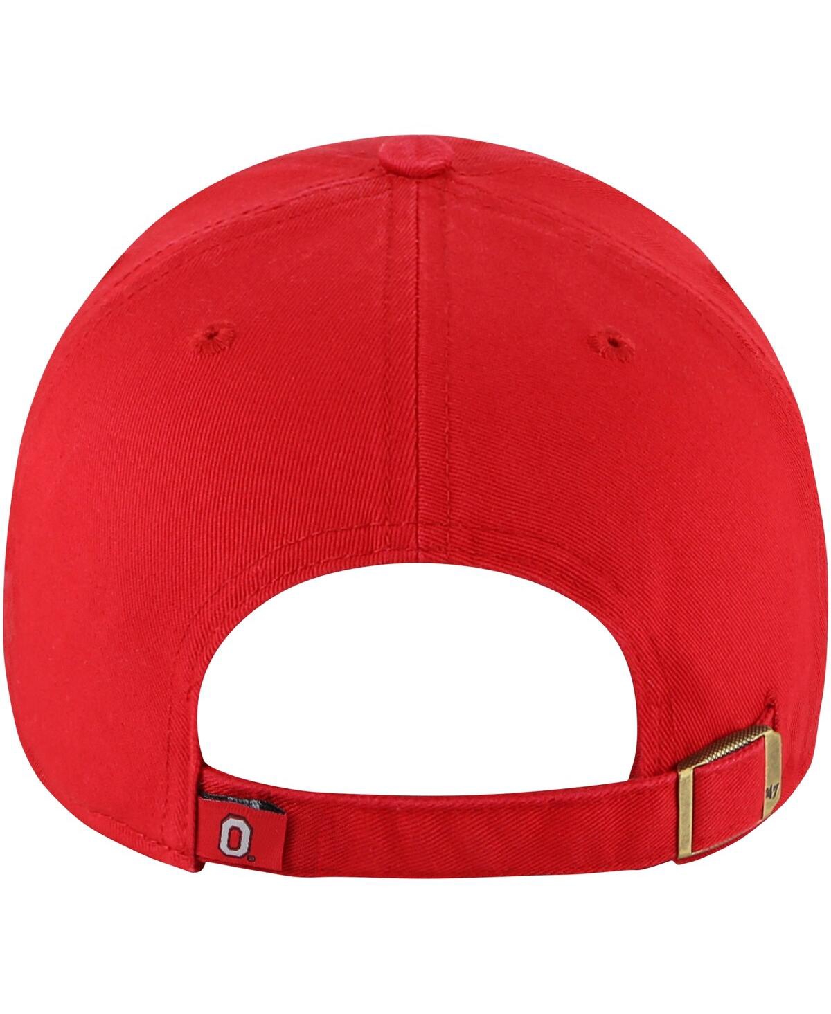 47 Brand Women's ' Scarlet Ohio State Buckeyes Sidney Clean Up Adjustable Hat In Scarlet