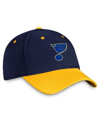Men's Navy, Gold St. Louis Blues Authentic Pro Rink Two-Tone Flex Hat