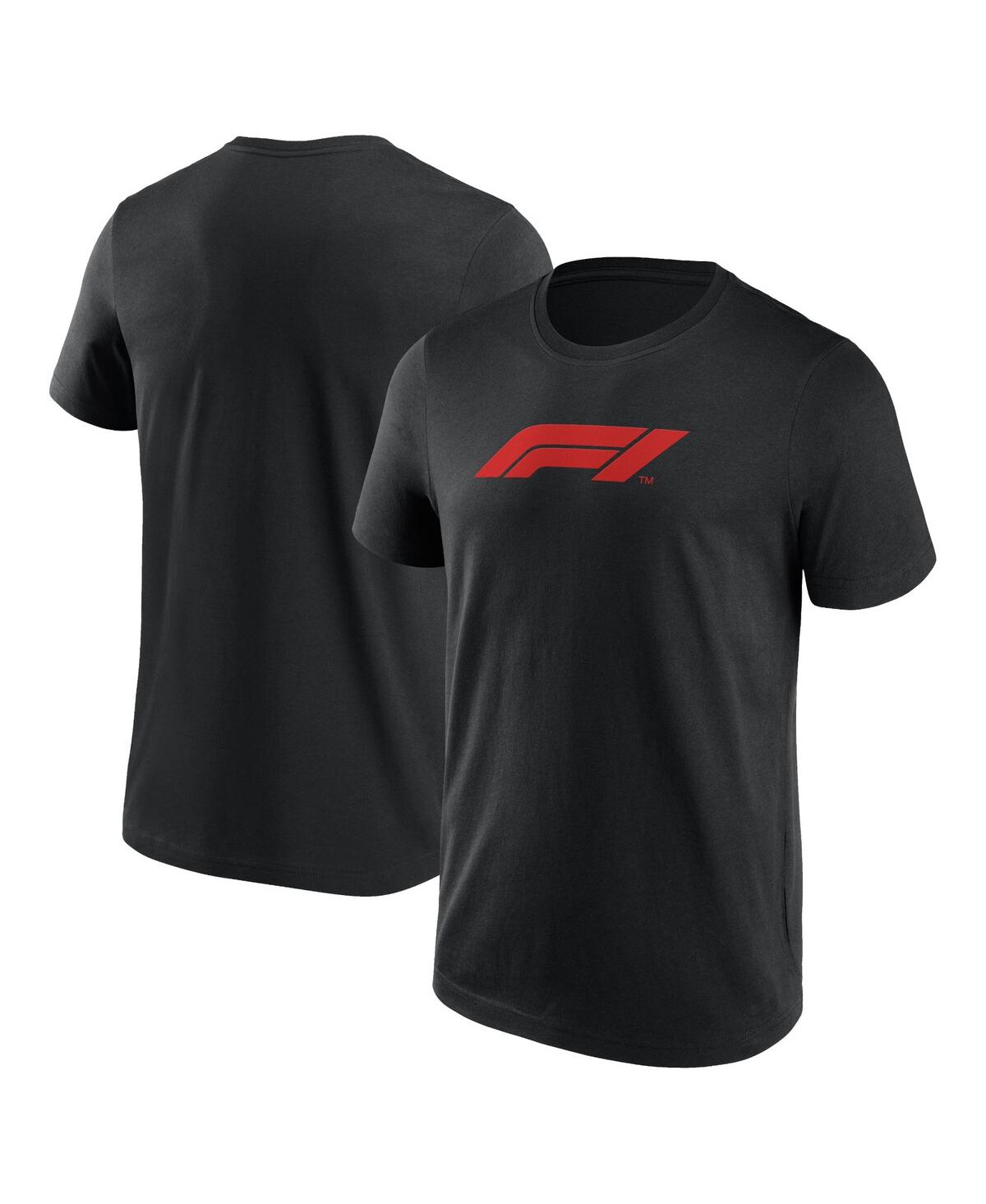 Shop Fanatics Men's  Black Formula 1 Primary Logo T-shirt