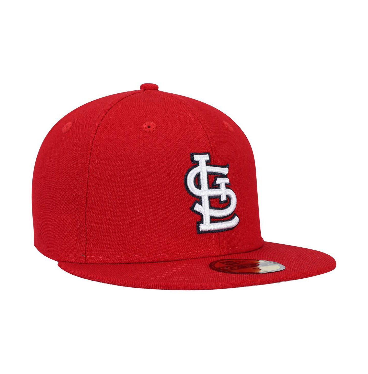 Мужская кепка New Era Red St. Louis Cardinals 2006 World Series Wool 59FIFTY Fitted Hat — фото 3