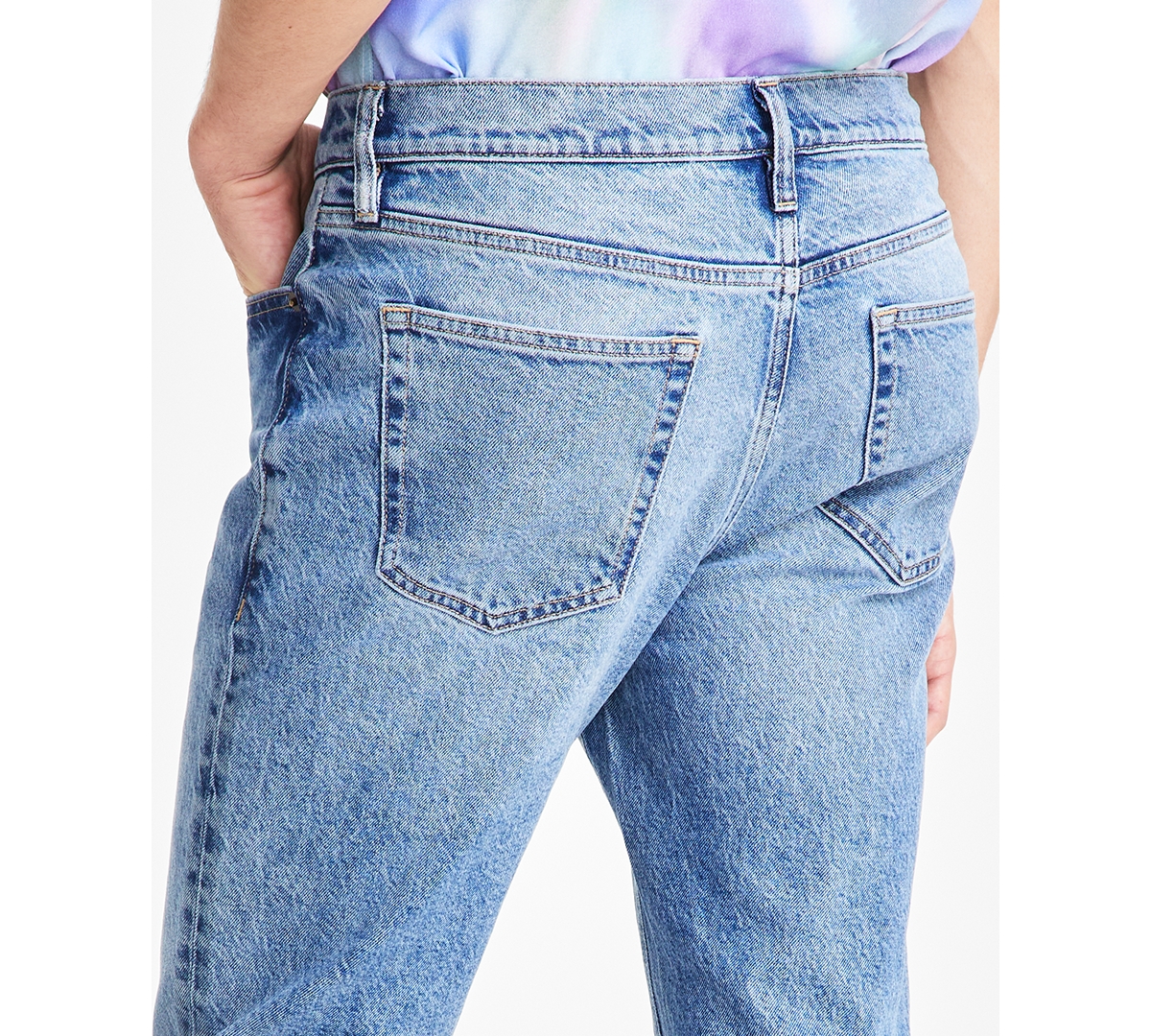 Sun + Stone Men's Straight FitBlue Jeans, Created for Macy's - Tufts