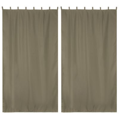 54"x120" Outdoor Curtain Panel Tab Top UV30+ Porch Pergola Backyard 2 Piece