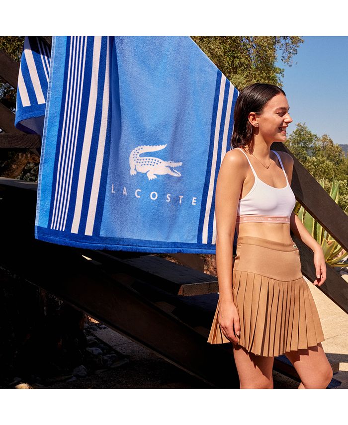 Lacoste Home Oki Striped Cotton Beach Towel Macy's