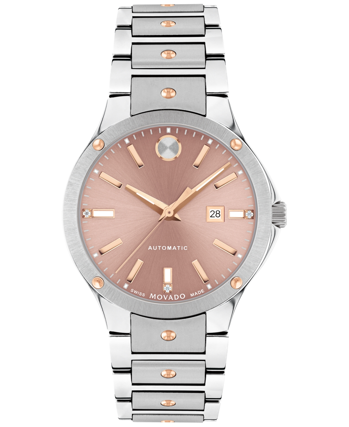 Women's Swiss Automatic Se Diamond Accent Stainless Steel Bracelet Watch 33mm - Two-tone