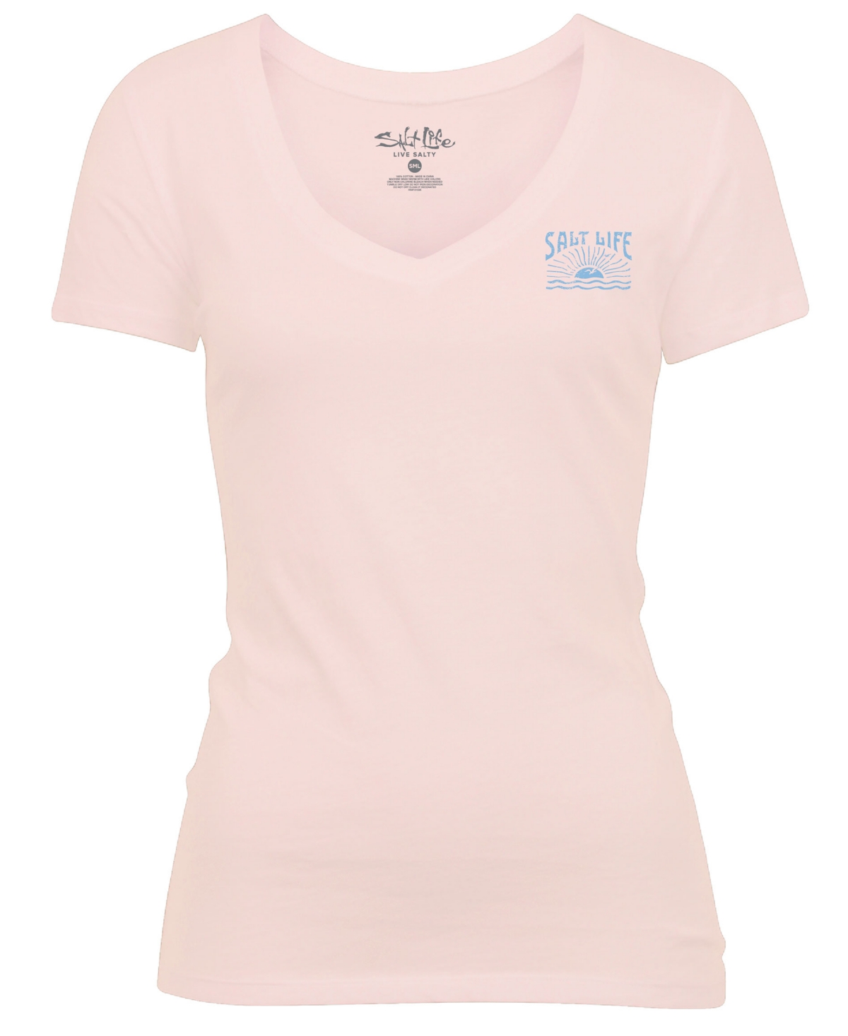Salt Life Women's Good Morning Sunshine Cotton Graphic T-shirt In Pink