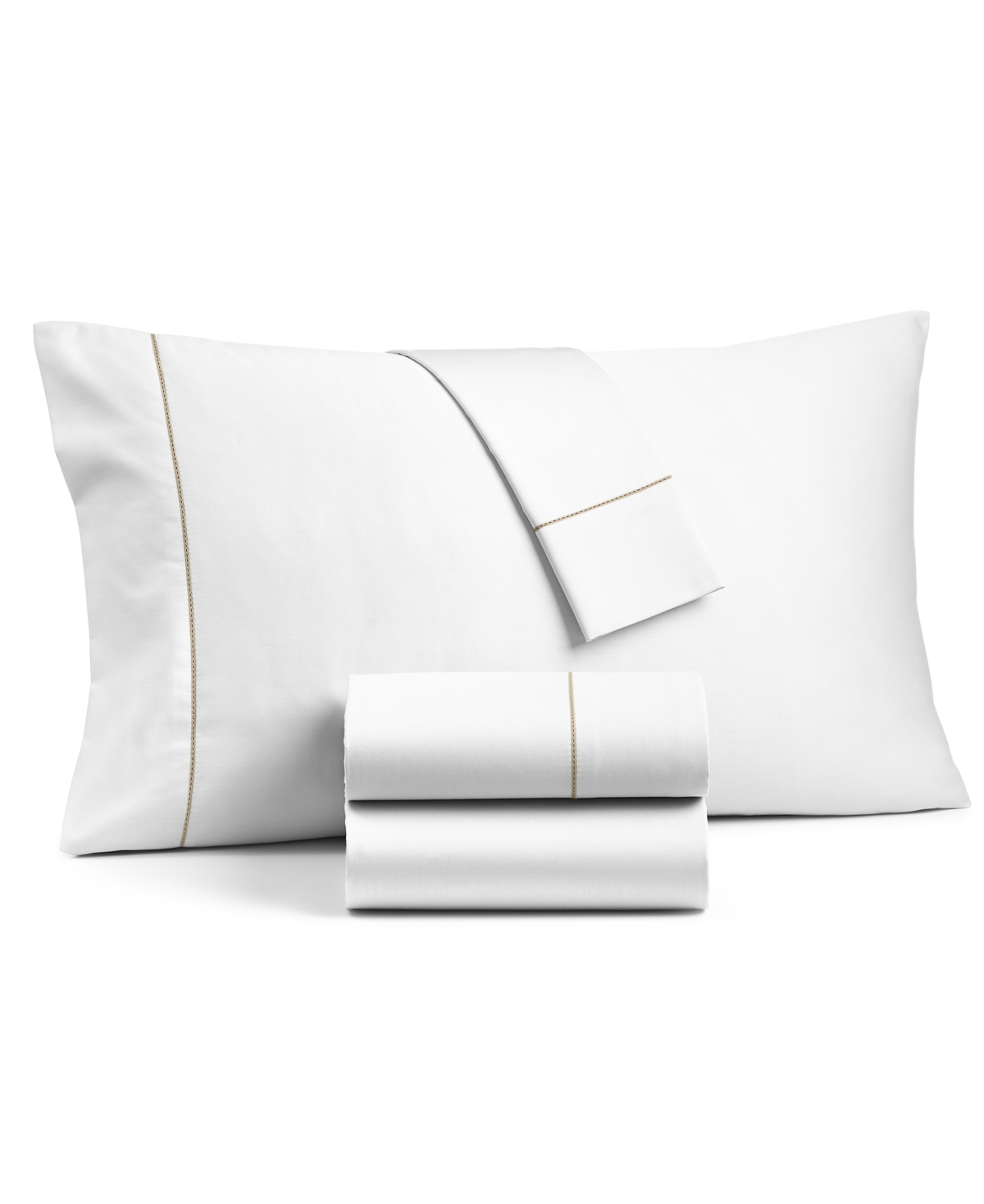 Charter Club Damask Solid 550 Thread Count 100% Cotton 4-pc. Sheet Set, Full, Created For Macy's In Taupe Hem