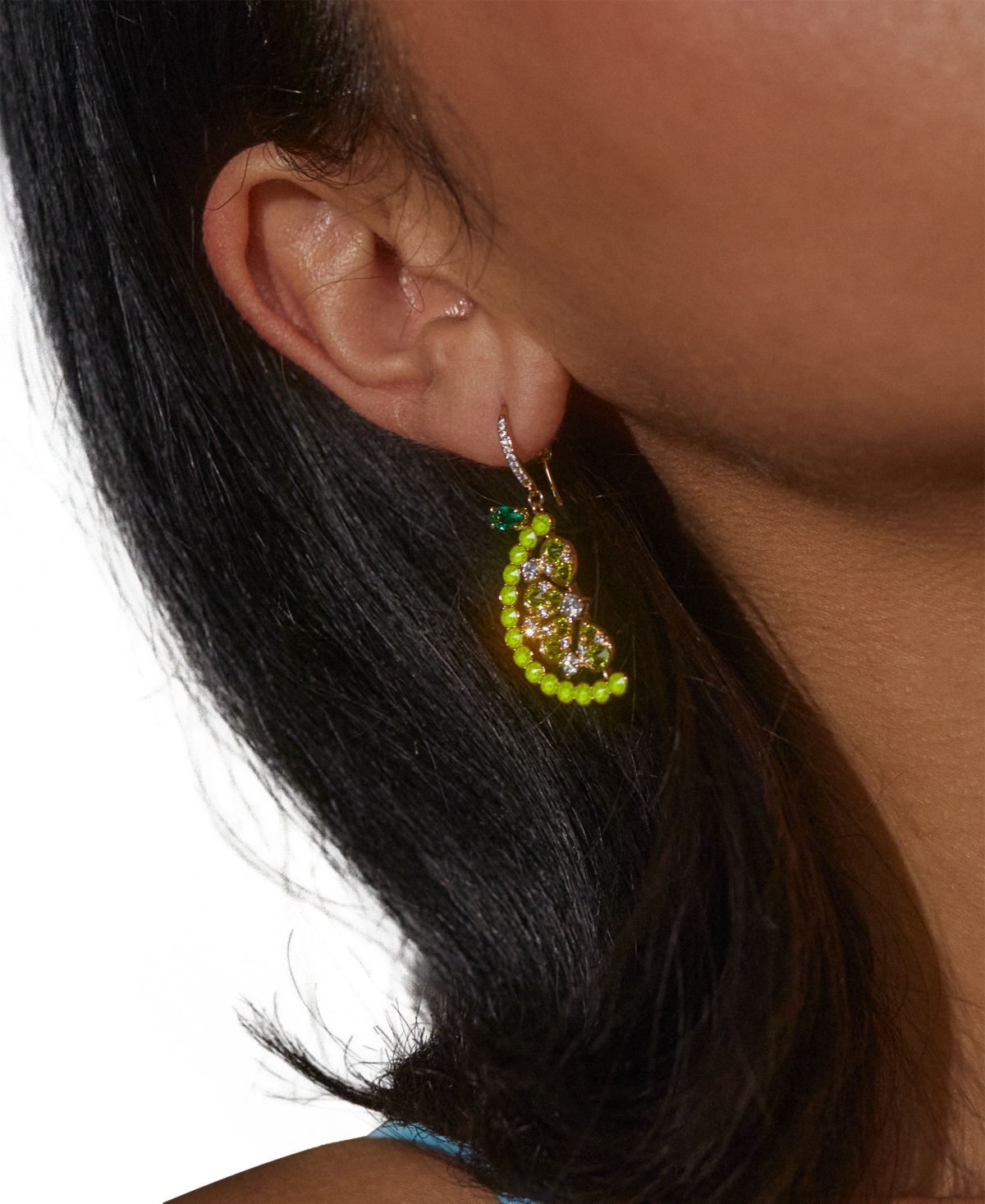 Shop Ajoa By Nadri 18k Gold-plated Mixed Stone Lemon Drop Earrings
