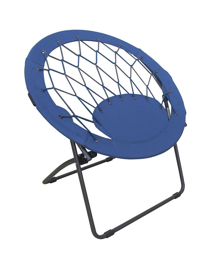 Zenithen Sedia Pieghevole Esagonale, Imbottita In Velluto A Coste, Blu Navy, Portata 102 Kg