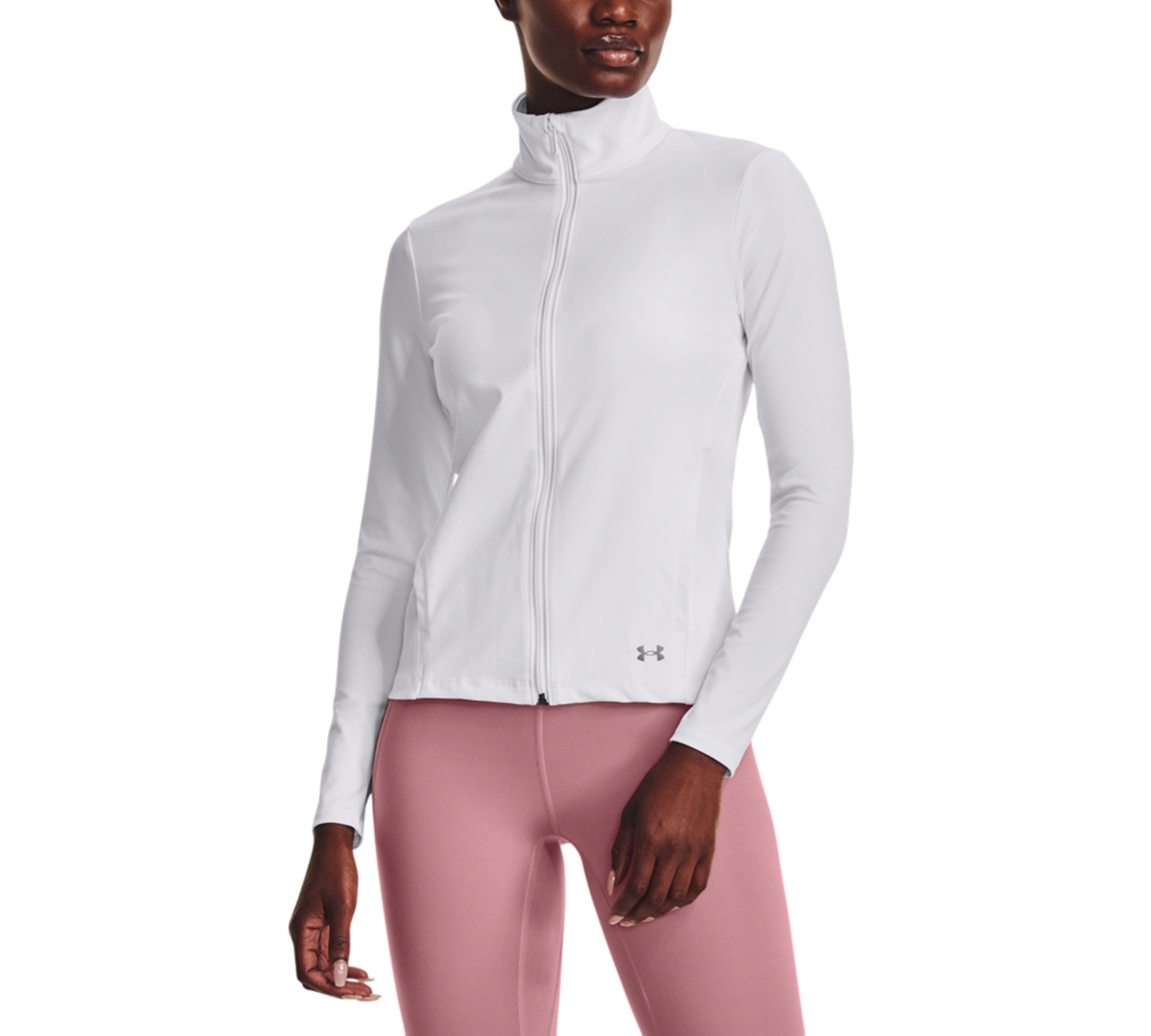 Women's Motion Zippered Mock-Neck Jacket - Expedition Green / / Black