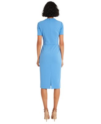 Women's Shirred-Shoulder Sheath Dress