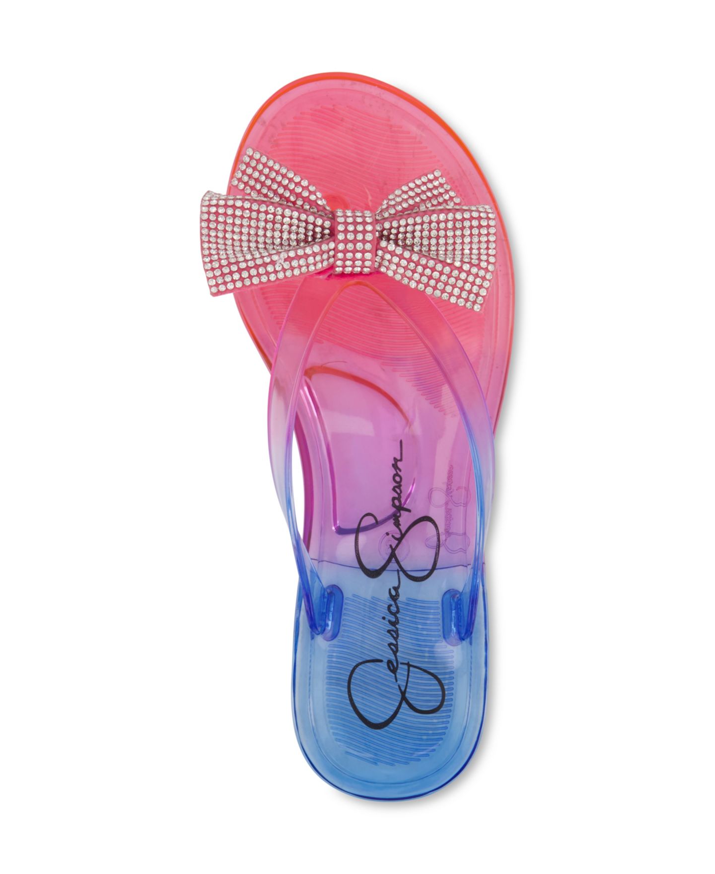 Сандалии Jessica Simpson Jelly Bow Slip On Sandals для девочек, цвет: Розовый разноцветный — фото 4