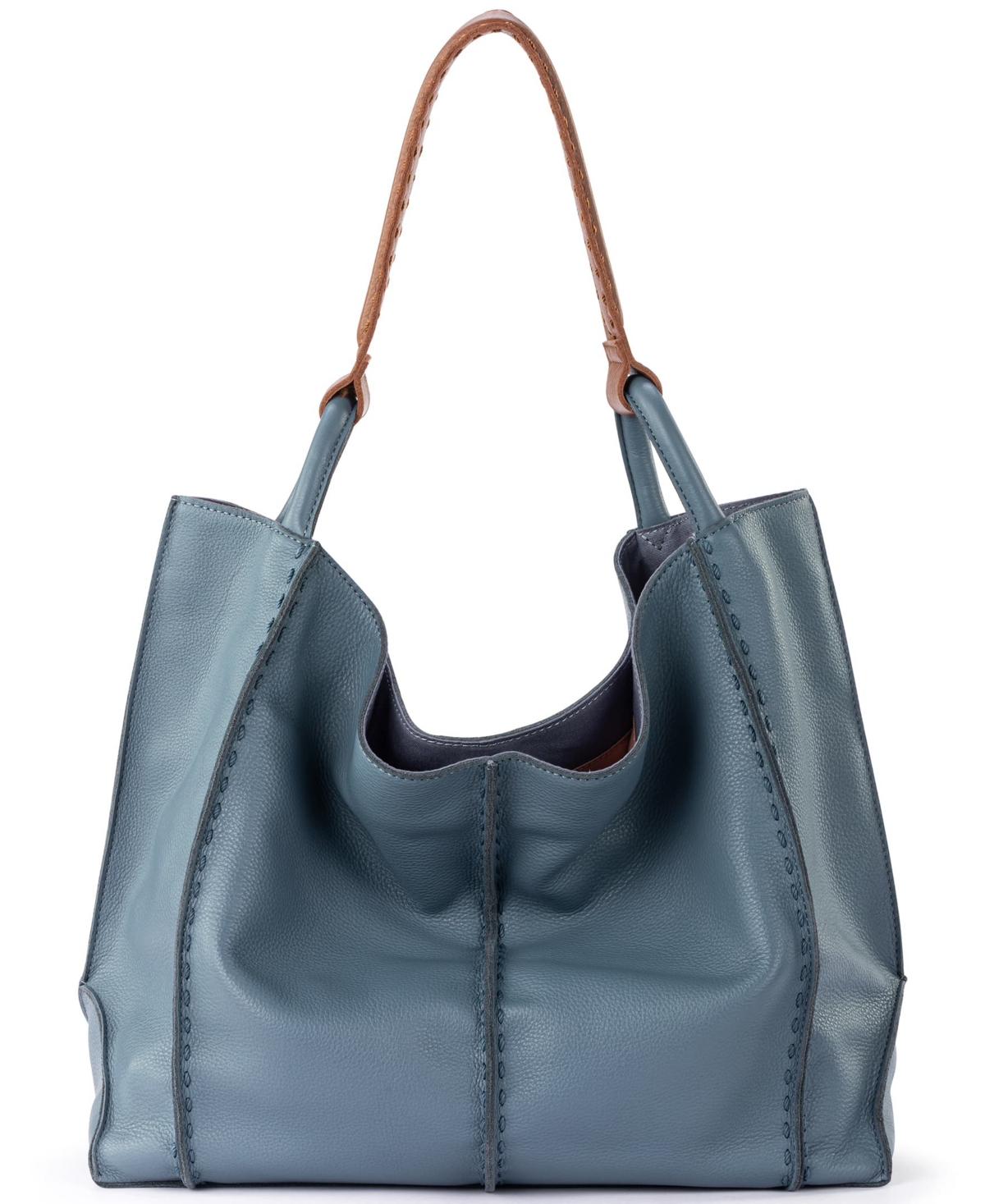 The Sak Los Feliz Crochet Extra-large Tote In Maritime Pebble