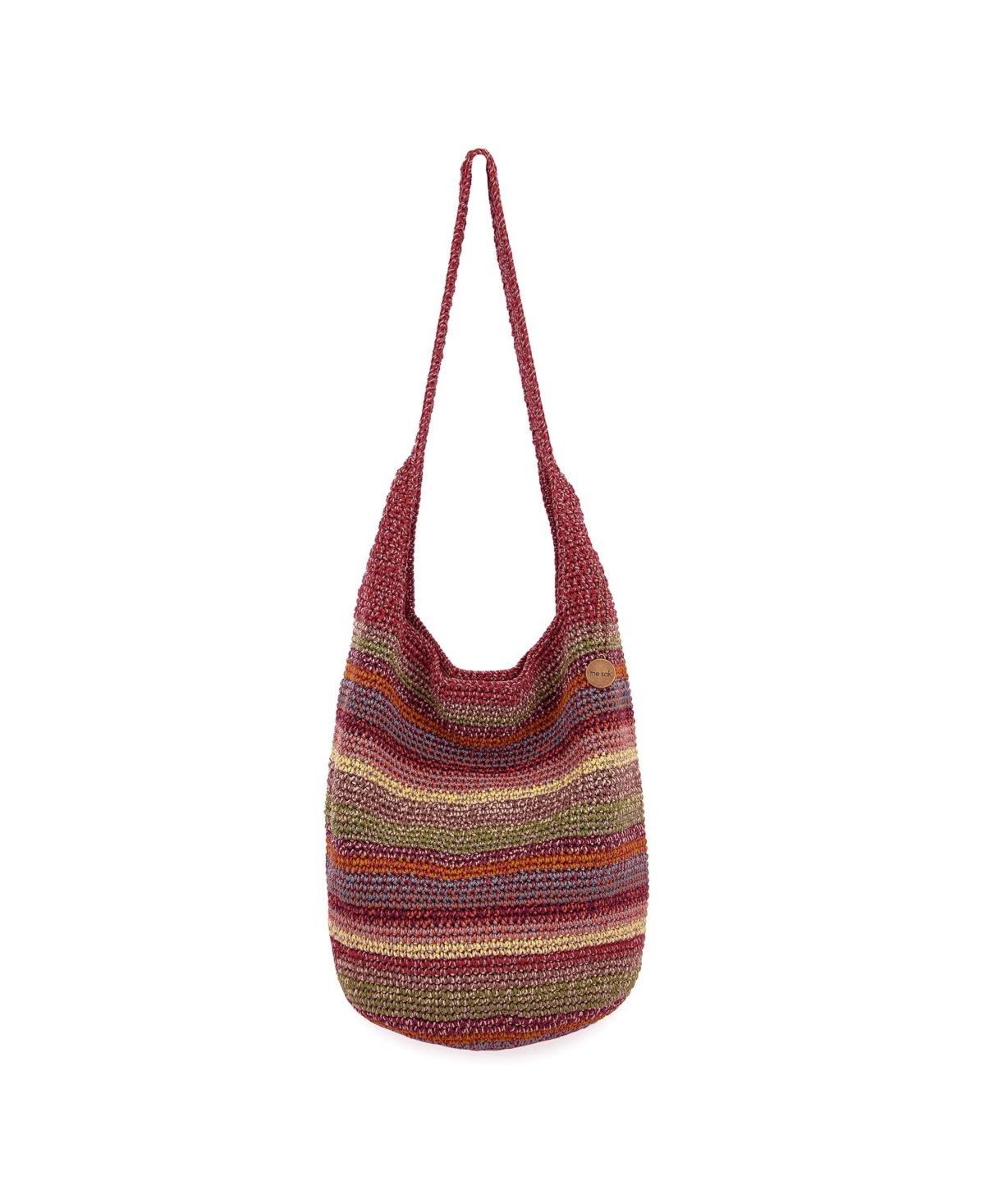 120 Crochet Medium Hobo - Sunset Stripe