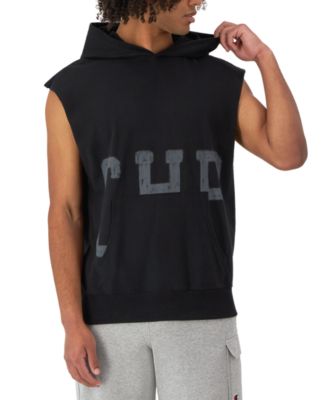 Champion - Men's Relaxed Fit Middleweight Sleeveless Logo Hoodie