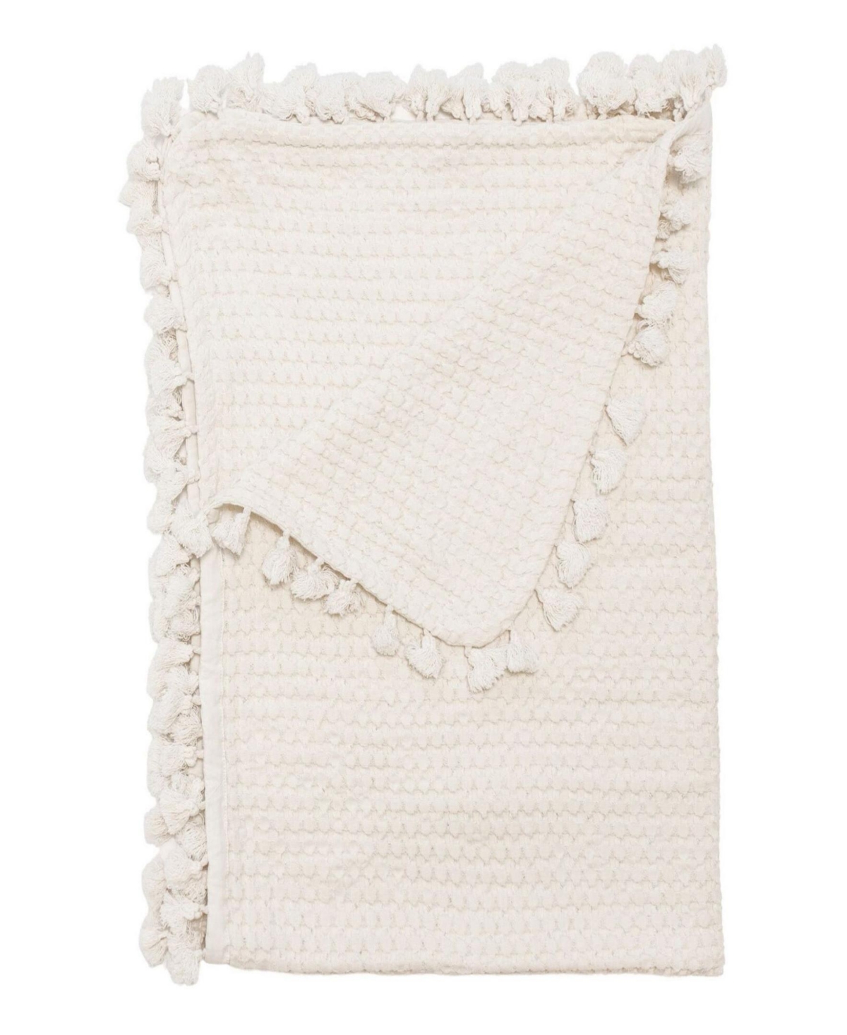 Crane Baby Babies' Birch Waffle Knit Blanket In White