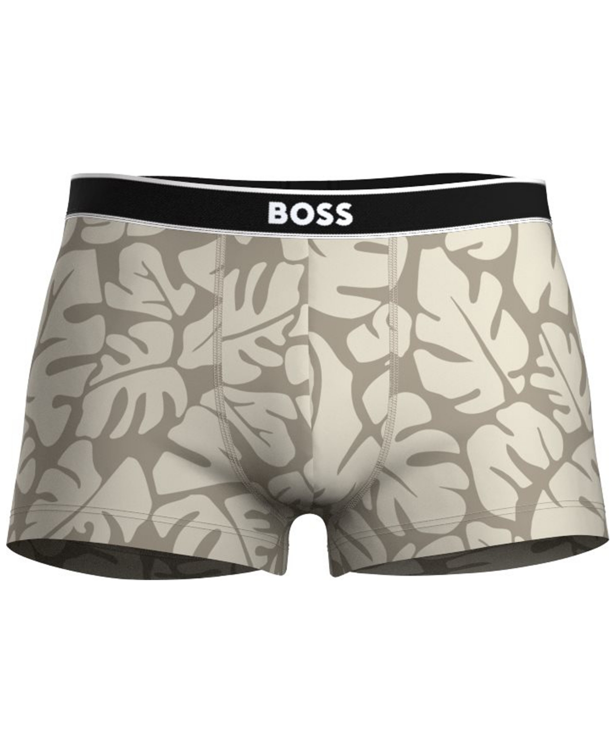 Boss by Hugo Boss Men's Single Printed Trunk Underwear - BEIGE/KHAKI