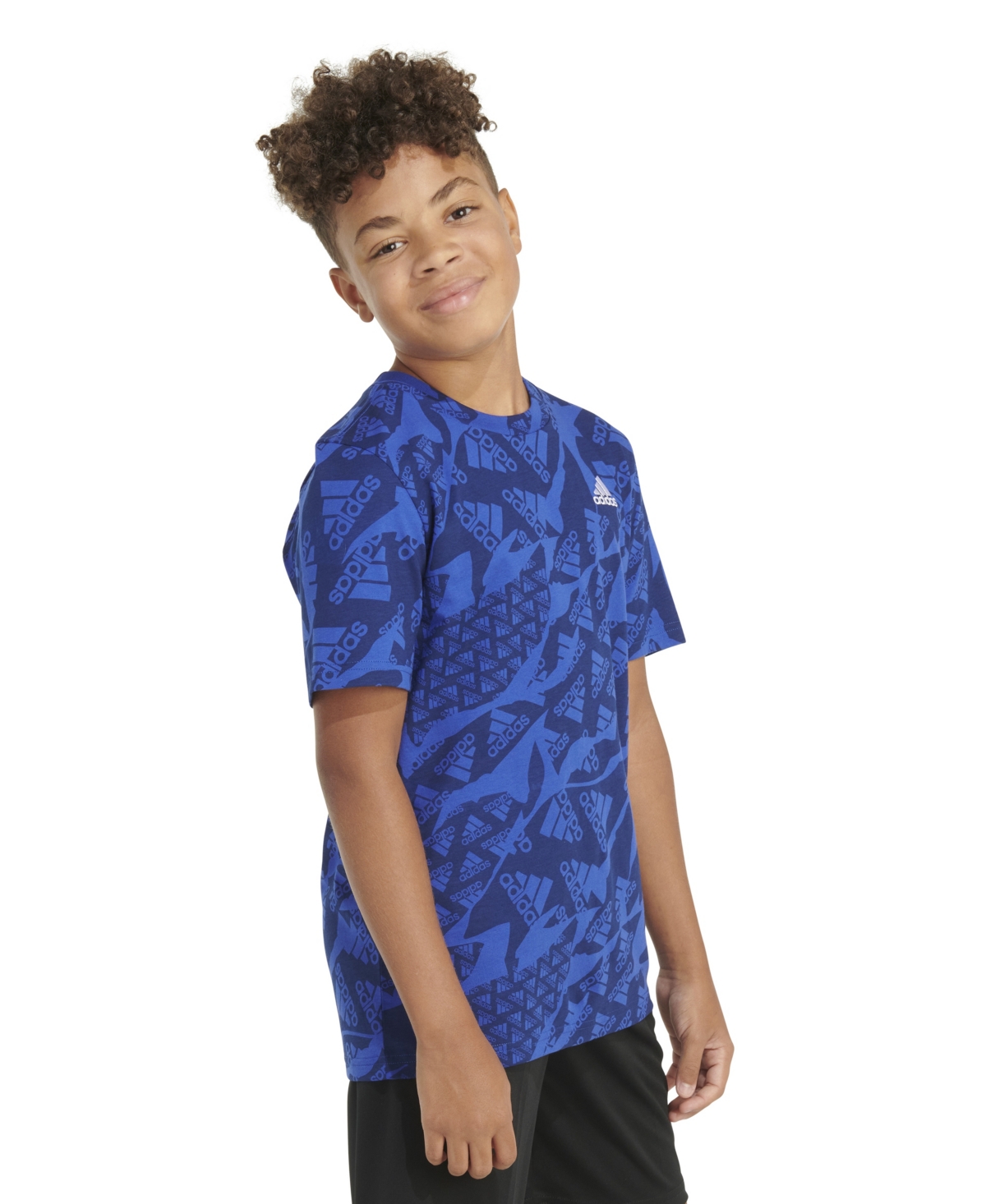 adidas Big Boys Short Sleeve Printed 
