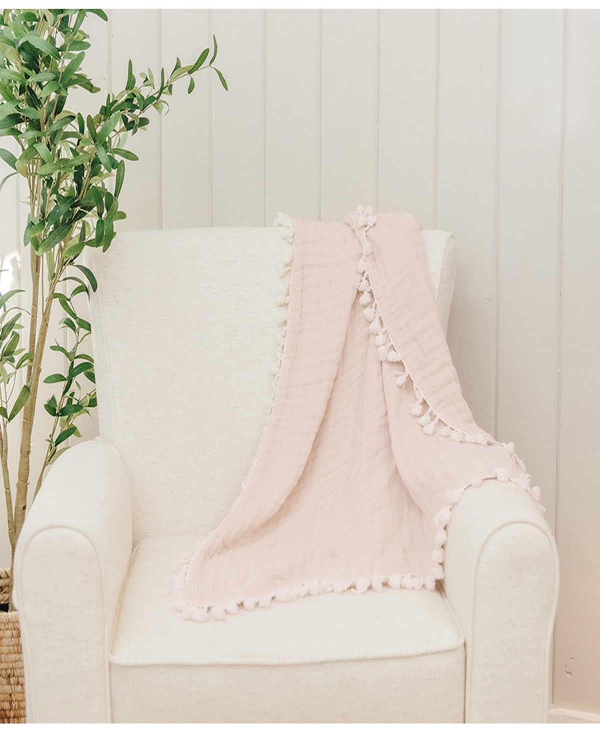 Shop Crane Baby 6-layer Muslin Blanket Desert In Pink