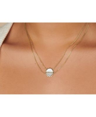 Sterling Silver Day and Night Pendant Necklaces