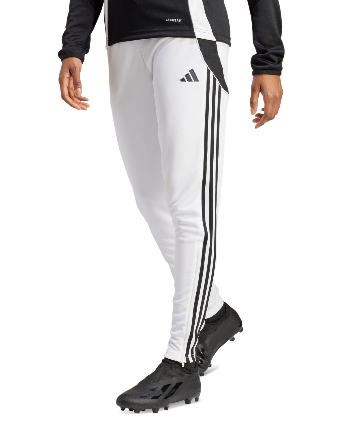 Adidas Originals Women's Tiro 24 Slim-fit Training Pants In White,black