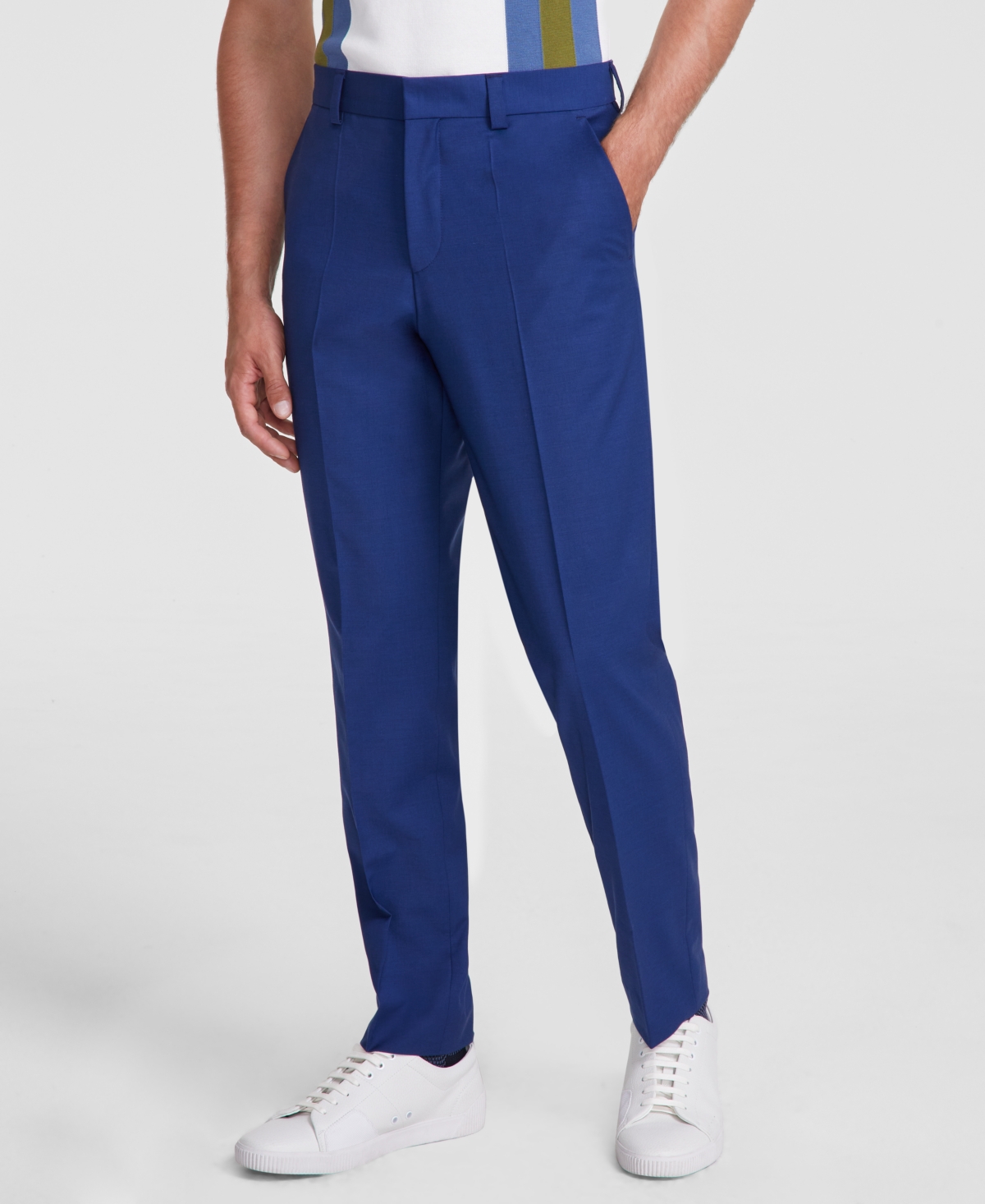 Hugo Boss Extra Slim Fit Stretch Suit Pants In Blue