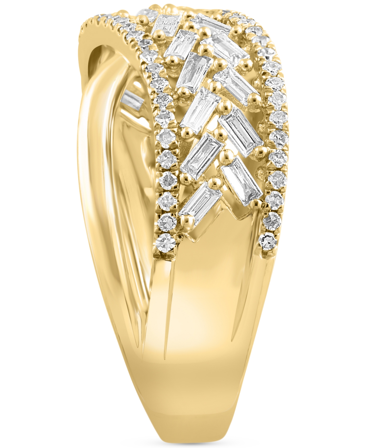 Effy Collection Effy Diamond Sculptural Band Ring (1/2 Ct. T.w.) In 14k Gold In Yellow Gol