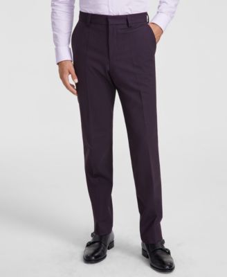 Men's Modern-Fit Solid Suit Separate Pants