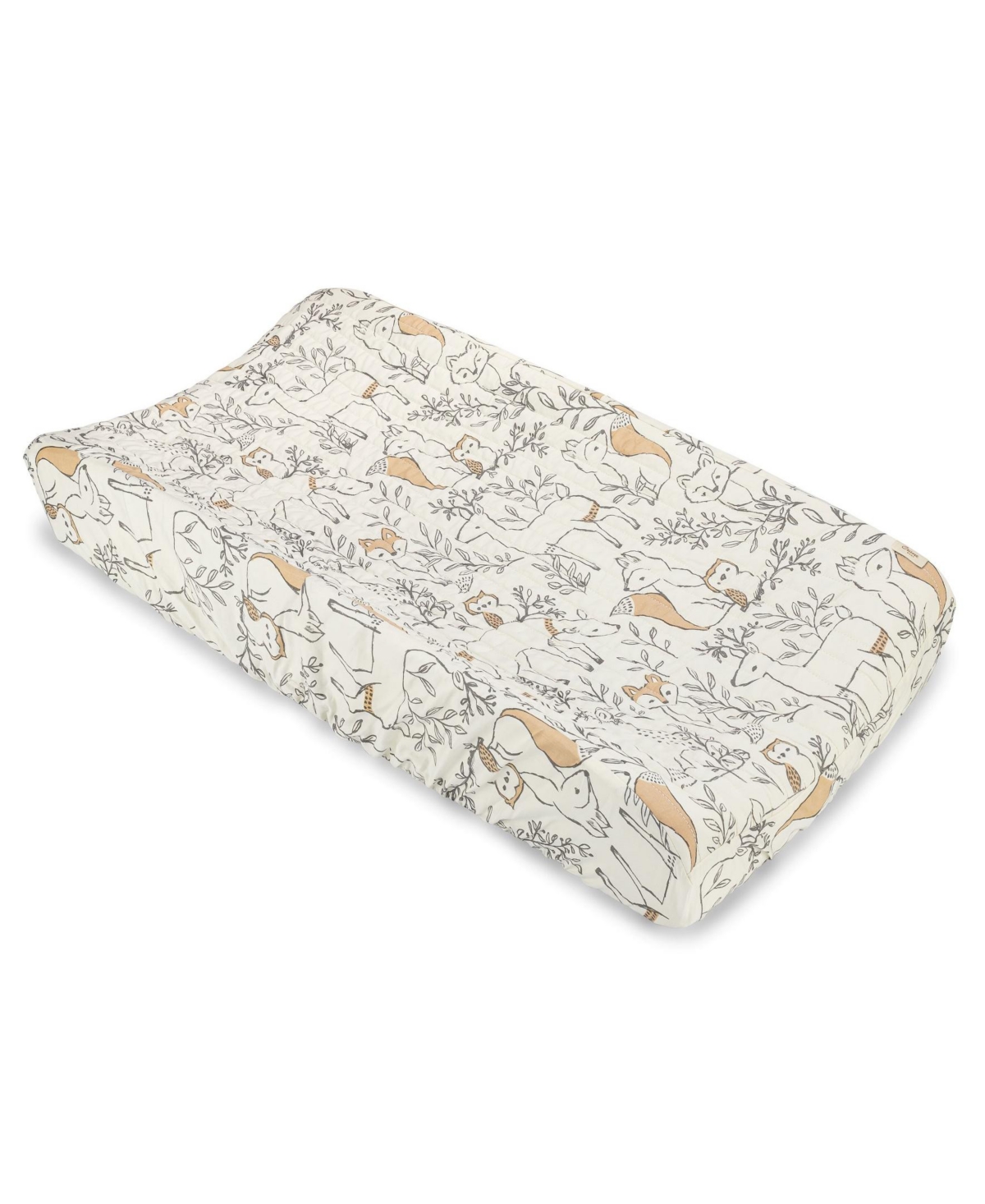 Shop Crane Baby Ezra Quilted Change Pad Cover In Gray