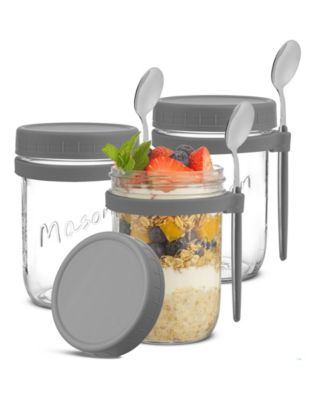Dawn Overnight Oats Glass Containers, 16 Oz, Set of 3